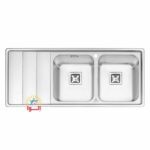 پرنیان استیل - سینک 1221 PS راست- 116 سانت - توکار
