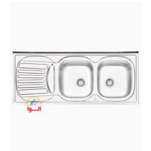 پرنیان استیل - سینک 2106 PS چپ - 120 سانت - روکار