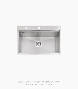 پرنیان استیل - سینک 4208 زیر سطحی - تک لگن - 72*51