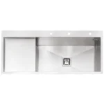 پرنیان استیل - سینک 4232 زیر سطحی - راست - 120 در 50