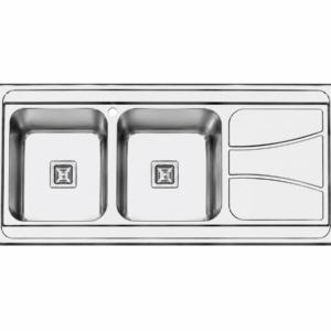 پرنیان استیل - سینک 1112 PS چپ - 120روکار