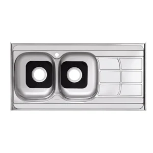 پرنیان استیل - سینک 2109 PS چپ - 120 سانت - روکار