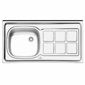 پرنیان استیل - سینک 3107 PS چپ - 100 سانت - کلاسیک